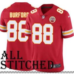 Red Home Chris Burford Kansas City Chiefs Jersey #88