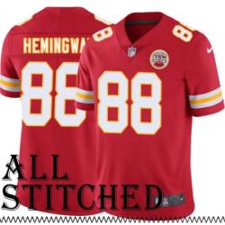 Red Home Junior Hemingway Kansas City Chiefs Jersey #88