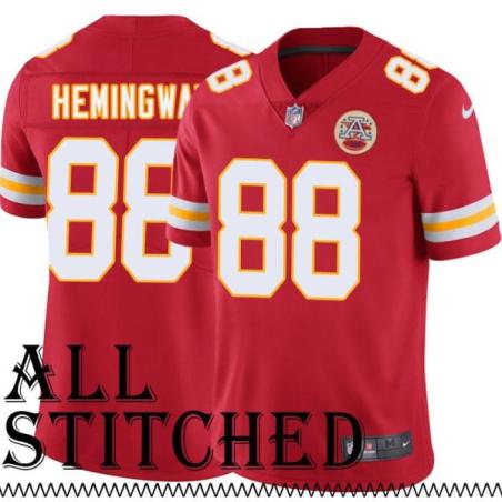 Red Home Junior Hemingway Kansas City Chiefs Jersey #88