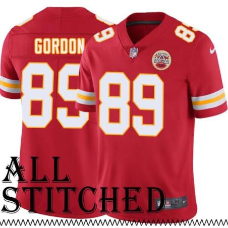 Red Home Richard Gordon Kansas City Chiefs Jersey #89