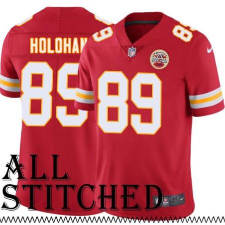 Red Home Pete Holohan Kansas City Chiefs Jersey #89