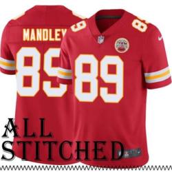 Red Home Pete Mandley Kansas City Chiefs Jersey #89