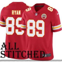 Red Home Sean Ryan Kansas City Chiefs Jersey #89