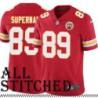Red Home Phillip Supernaw Kansas City Chiefs Jersey #89