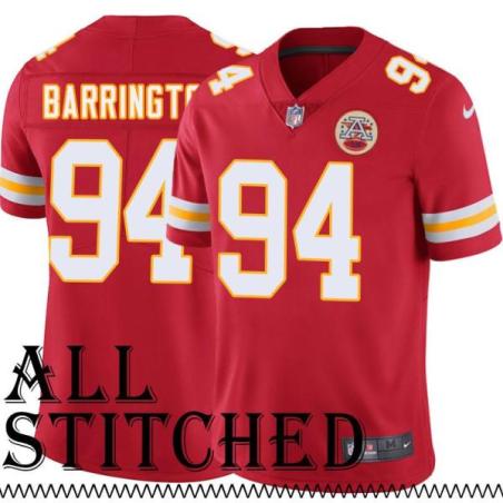 Red Home Sam Barrington Kansas City Chiefs Jersey #94