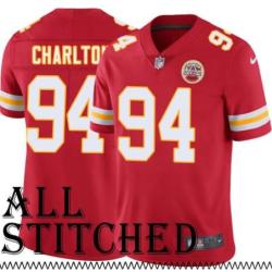 Red Home Taco Charlton Kansas City Chiefs Jersey #94