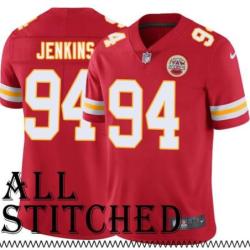 Red Home Jarvis Jenkins Kansas City Chiefs Jersey #94