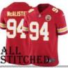 Red Home Ken McAlister Kansas City Chiefs Jersey #94