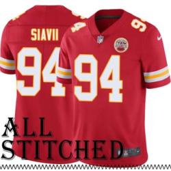 Red Home Junior Siavii Kansas City Chiefs Jersey #94