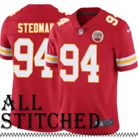 Red Home Troy Stedman Kansas City Chiefs Jersey #94