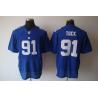 [NEW,Elite] Justin Tuck Football Jersey -NY-G #91 NEW Football Jersey(Blue)
