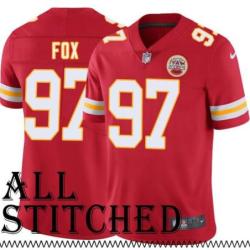 Red Home Keyaron Fox Kansas City Chiefs Jersey #97