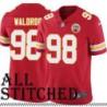 Red Home Rob Waldrop Kansas City Chiefs Jersey #98