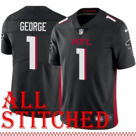 Black Home Jeff George Jersey Atlanta Falcons #1