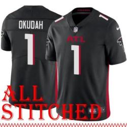 Black Home Jeff Okudah Jersey Atlanta Falcons #1