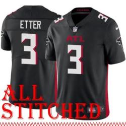 Black Home Bob Etter Jersey Atlanta Falcons #3