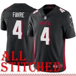 Black Home Brett Favre Jersey Atlanta Falcons #4