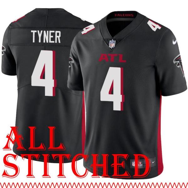 Black Home Scott Tyner Jersey Atlanta Falcons #4