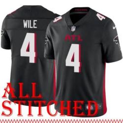 Black Home Matt Wile Jersey Atlanta Falcons #4