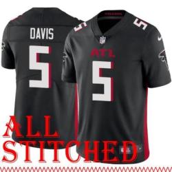 Black Home Greg Davis Jersey Atlanta Falcons #5