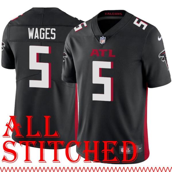 Black Home Harmon Wages Jersey Atlanta Falcons #5