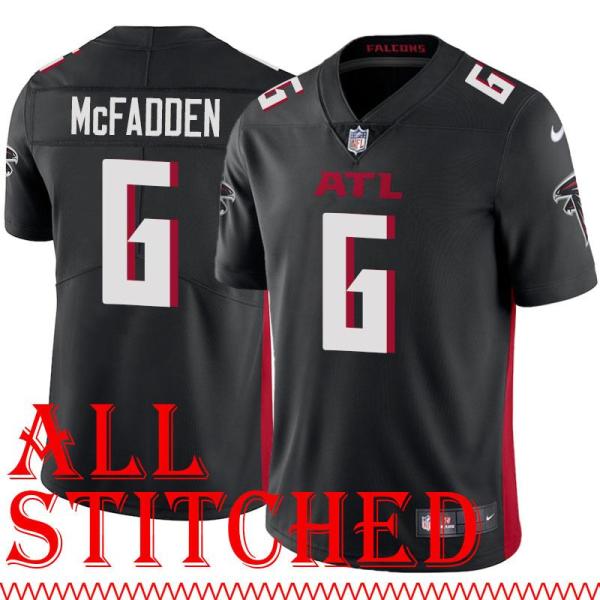 Black Home Paul McFadden Jersey Atlanta Falcons #6