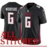 Black Home Logan Woodside Jersey Atlanta Falcons #6