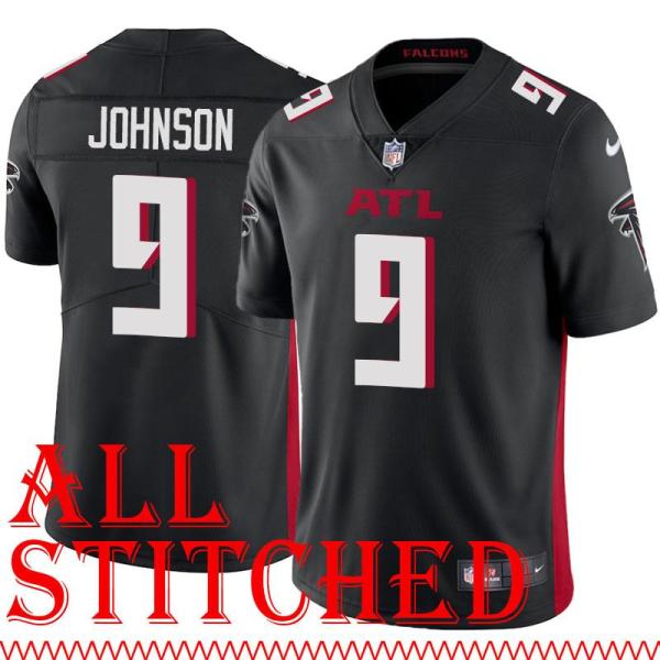 Black Home Norm Johnson Jersey Atlanta Falcons #9