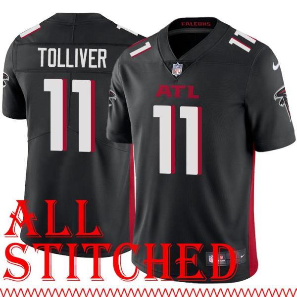 Black Home Billy Joe Tolliver Jersey Atlanta Falcons #11