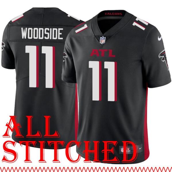 Black Home Logan Woodside Jersey Atlanta Falcons #11