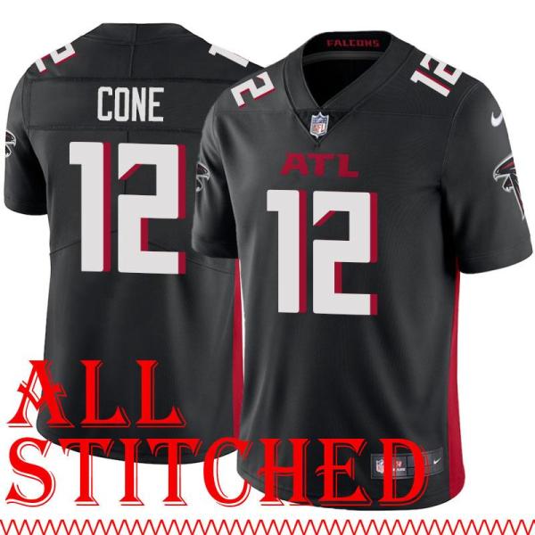 Black Home Kevin Cone Jersey Atlanta Falcons #12