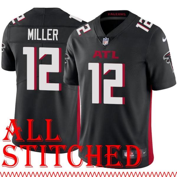 Black Home Chris Miller Jersey Atlanta Falcons #12