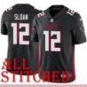 Black Home Steve Sloan Jersey Atlanta Falcons #12