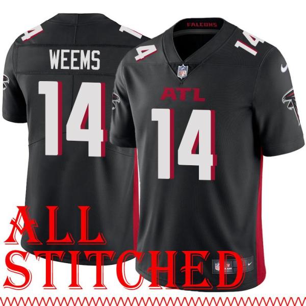 Black Home Eric Weems Jersey Atlanta Falcons #14