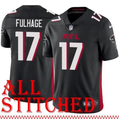 Black Home Scott Fulhage Jersey Atlanta Falcons #17