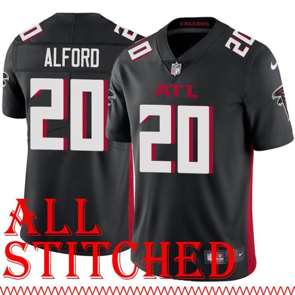 Black Home DeAundre Alford Jersey Atlanta Falcons #20
