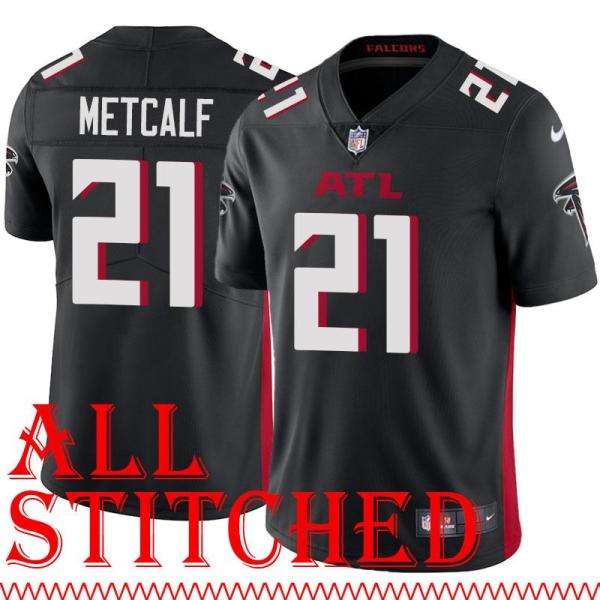 Black Home Eric Metcalf Jersey Atlanta Falcons #21