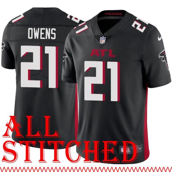 Black Home Chris Owens Jersey Atlanta Falcons #21