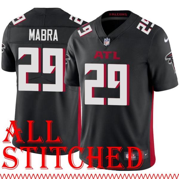 Black Home Ron Mabra Jersey Atlanta Falcons #29