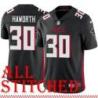 Black Home Steve Haworth Jersey Atlanta Falcons #30