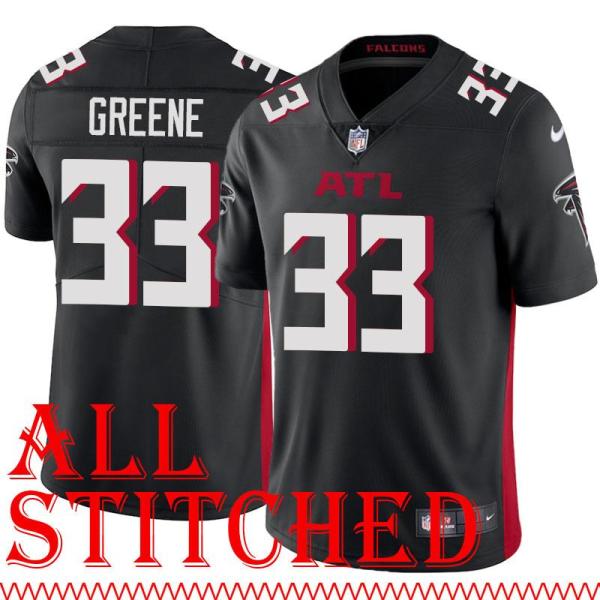 Black Home Tiger Greene Jersey Atlanta Falcons #33