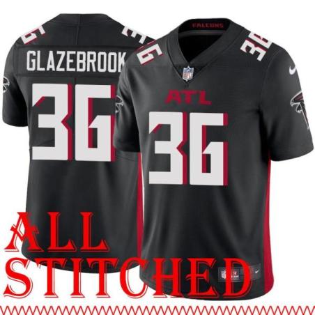 Black Home Bob Glazebrook Jersey Atlanta Falcons #36