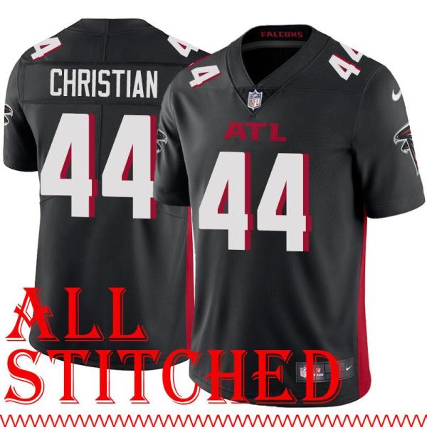 Black Home Bob Christian Jersey Atlanta Falcons #44