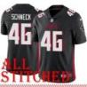 Black Home Mike Schneck Jersey Atlanta Falcons #46