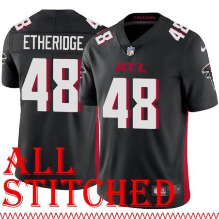 Black Home Dorian Etheridge Jersey Atlanta Falcons #48