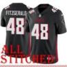 Black Home Mickey Fitzgerald Jersey Atlanta Falcons #48