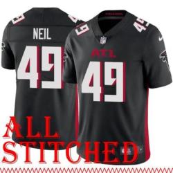 Black Home Dallas Neil Jersey Atlanta Falcons #49