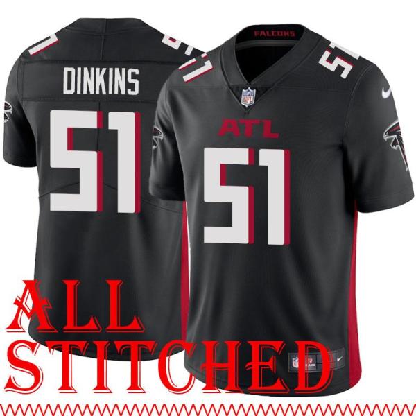 Black Home Howard Dinkins Jersey Atlanta Falcons #51