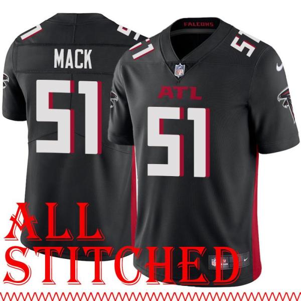 Black Home Alex Mack Jersey Atlanta Falcons #51