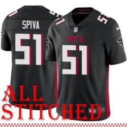 Black Home Andy Spiva Jersey Atlanta Falcons #51